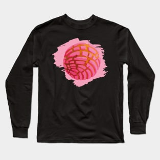 Pink concha bread mexican concha pan dulce mexican food lover Long Sleeve T-Shirt